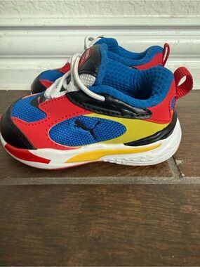 🆕 Puma Kids' Multicolor Athletic Sneakers - Blue/Red